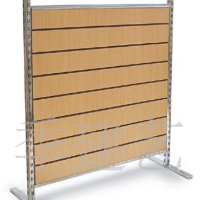 易秀双排孔槽板展示架.槽板展架..木板展架