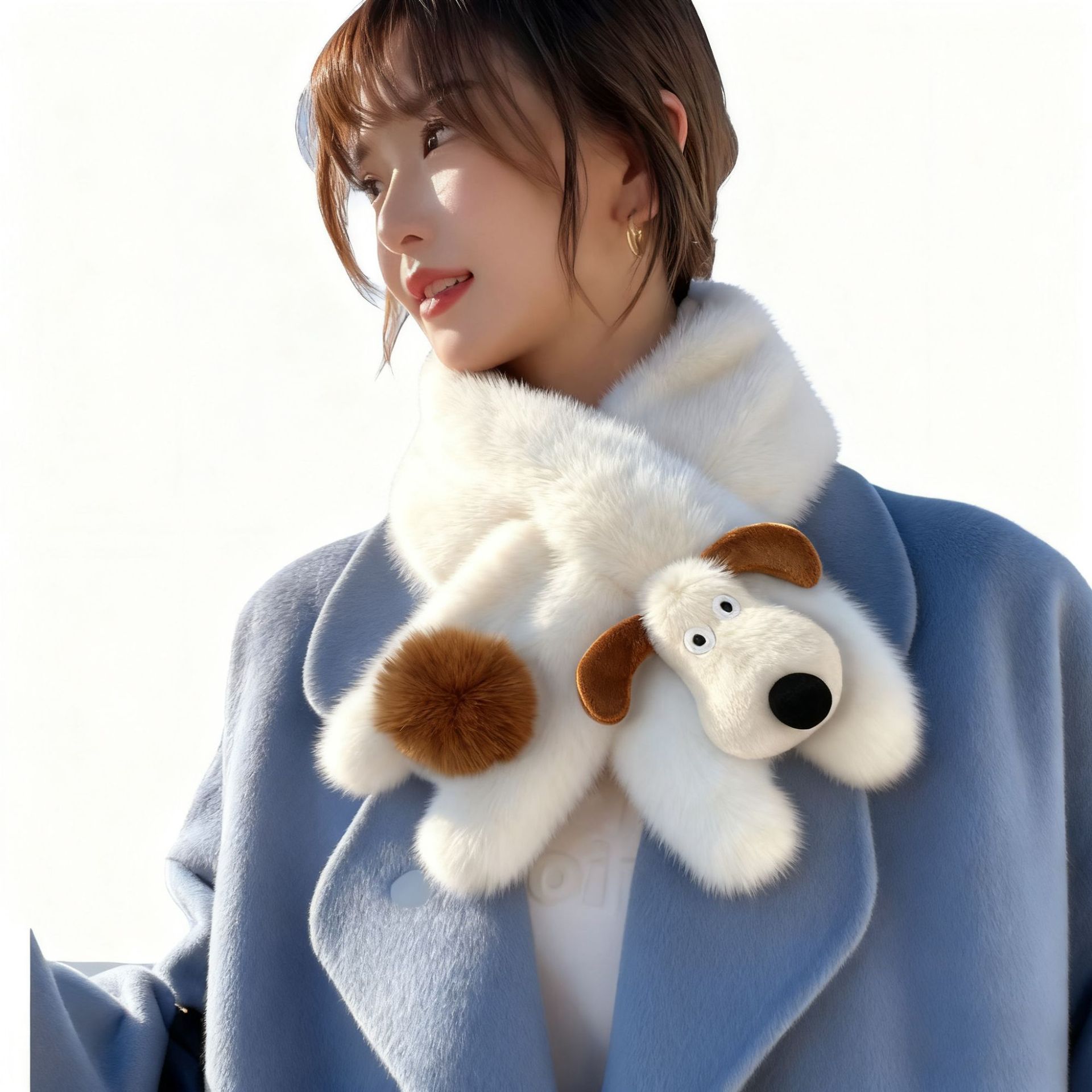 성인 4 발 도어 개-화이트