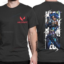Valorant Neon Game Newest TShirt for Men Shy Fade Basic