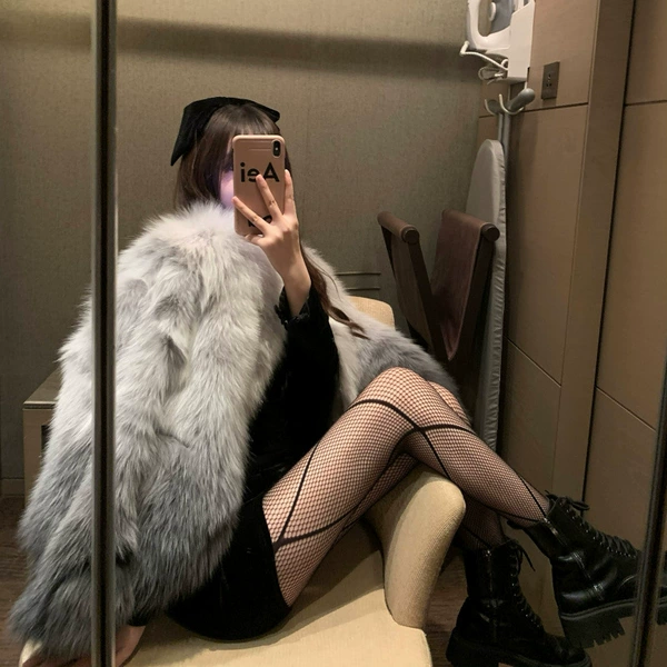Чёрный (крупный перекрёстный узор)