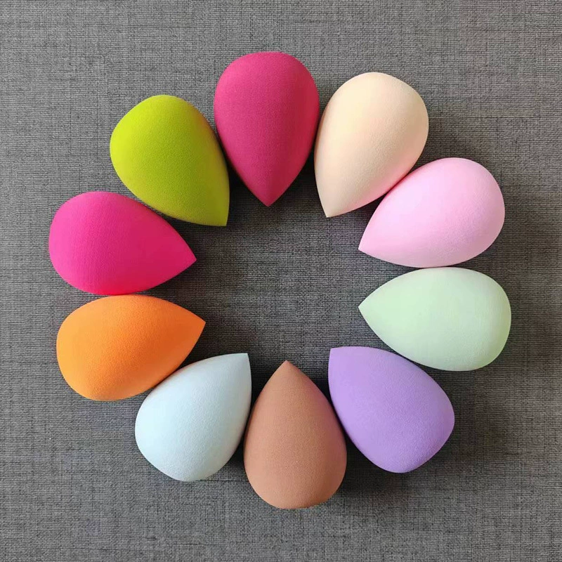 Косметическая губка для макияжа, мягкий геометрический beauty blender, сухая/влажная использованию, разноцветные цвета