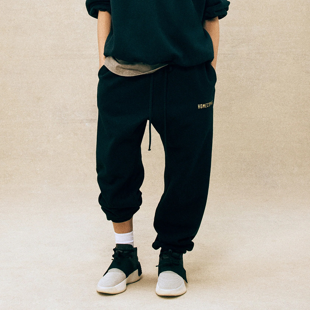 24FW otoño nuevo FOG ESSENTIALS letras impresión de cordón de tracción pantalones deportivos casuales para hombres