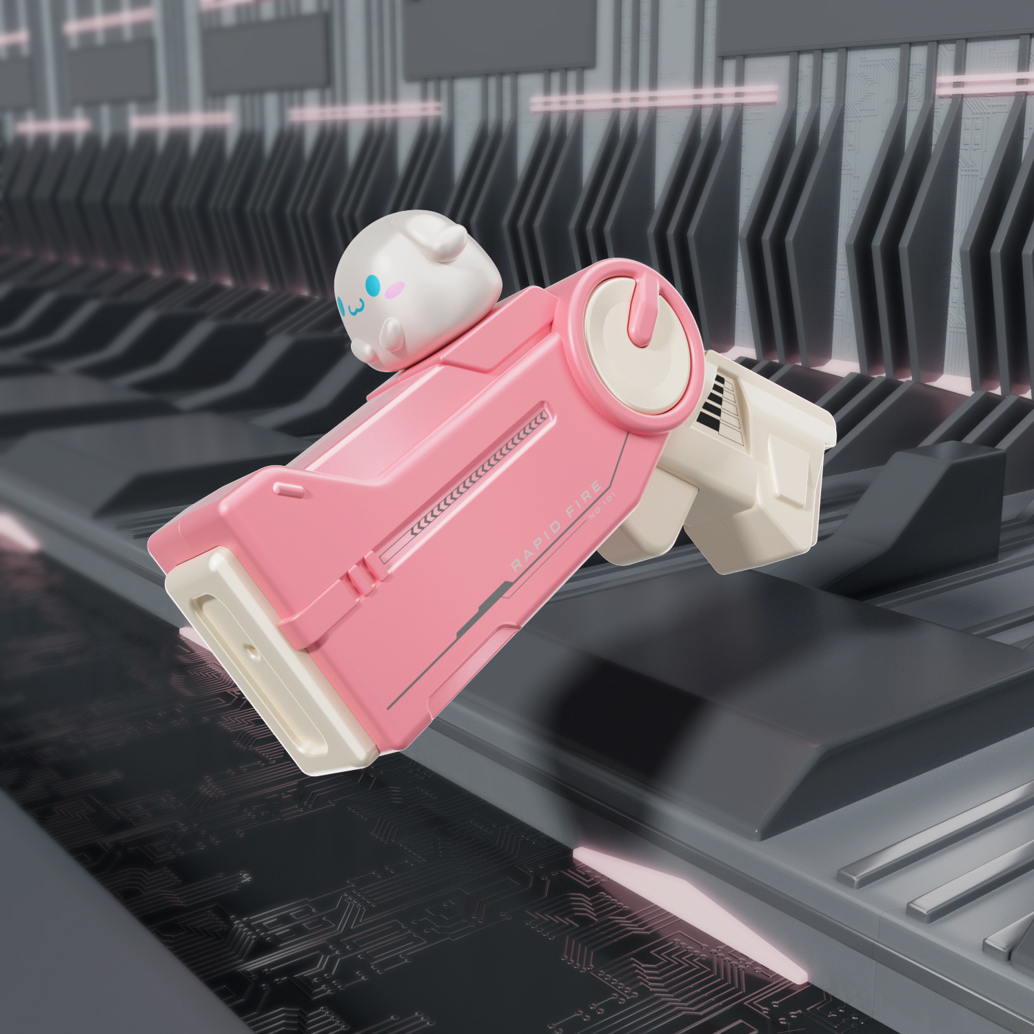 Pistola de agua transfronteriza juguete para niños muñeca de dibujos animados conejo gato perro pellizco muñeca pellizco pistola de agua playa al aire libre juego en el agua