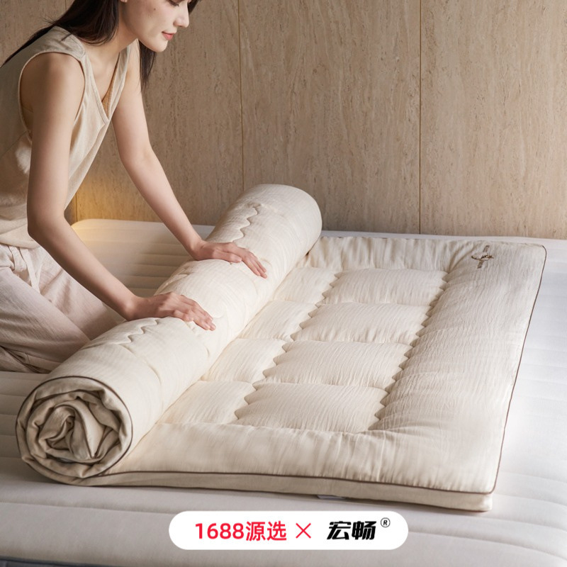 Double A-Grade Maternal and Infant Grade Cotton and Linen 100% Cotton Soft Mattress Mattress High-End Household Cotton Mattress Soft Mattress