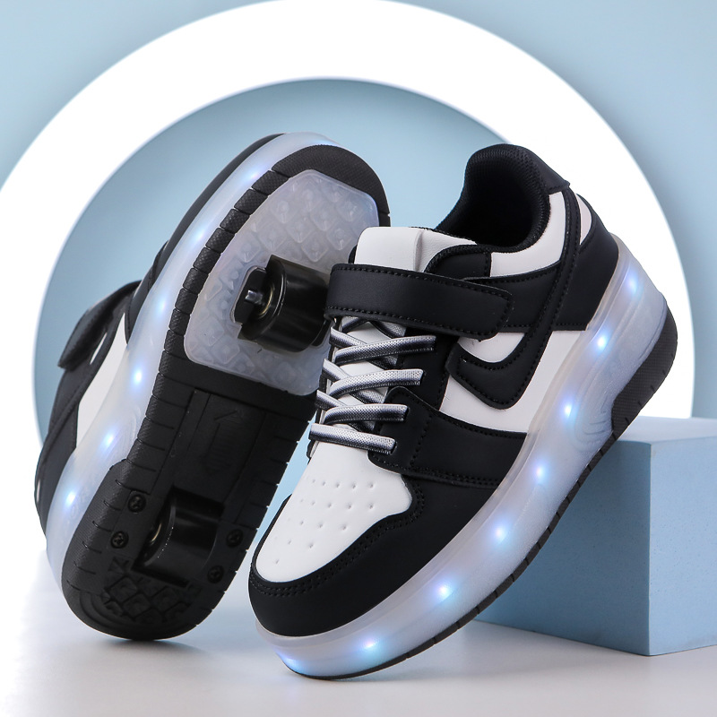 Winter dual wheel children's skates for boys for students