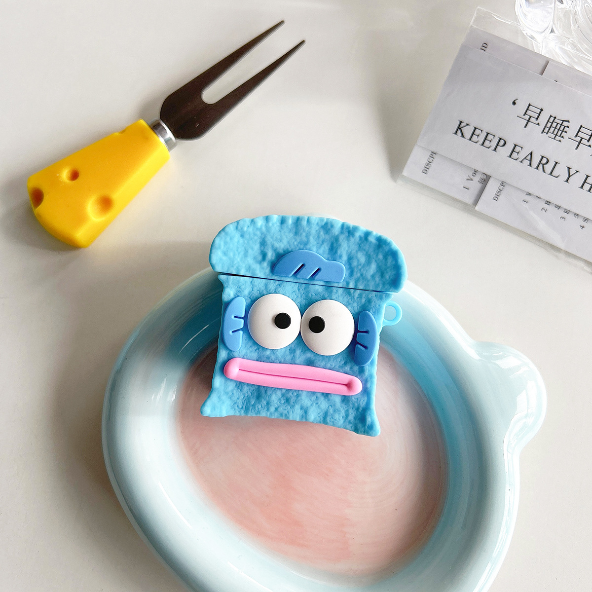 Pecado feo tostado pan Aippds cubierta de auriculares para 1 / 2 / 3 / pro2 dibujos animados protección manzanas suaves