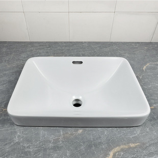 Household bathroom ceramic semi-in-integrated wash basin Cross-border hotel Taichung wash basin Apartment Bathroom Wash Basin