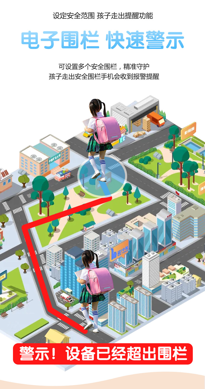 5g Kids Gps Tracker Gps Tracking Device for Children, Babies, Elderly, Anti-Abduction, Anti-Dementia, Anti-Loss, Portable Locator