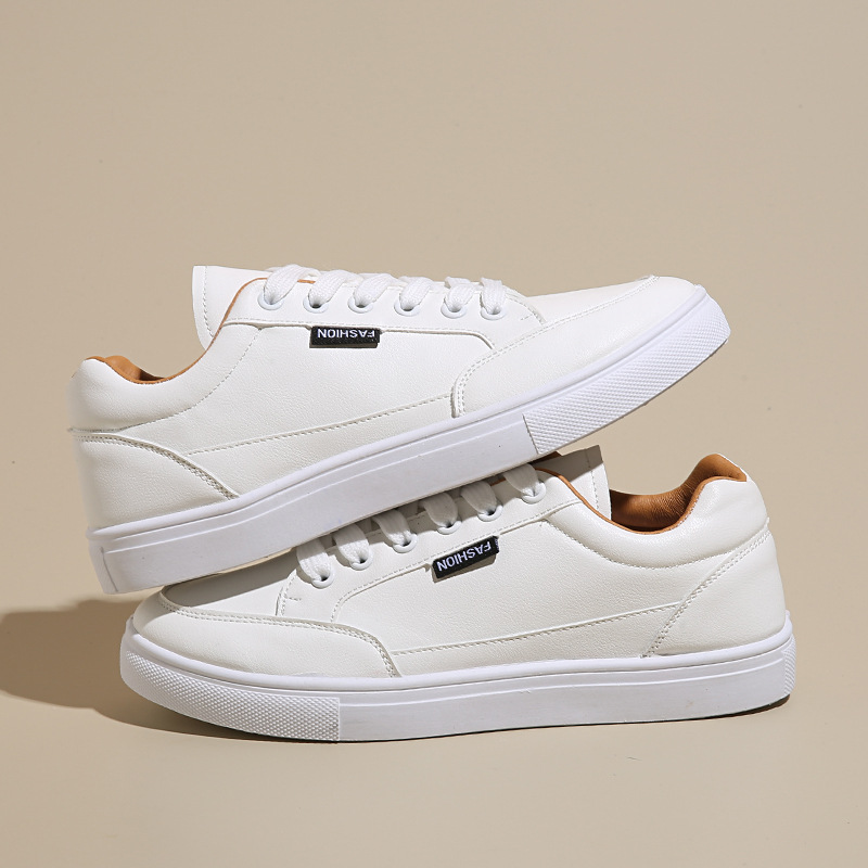 Fashionable white sneakers