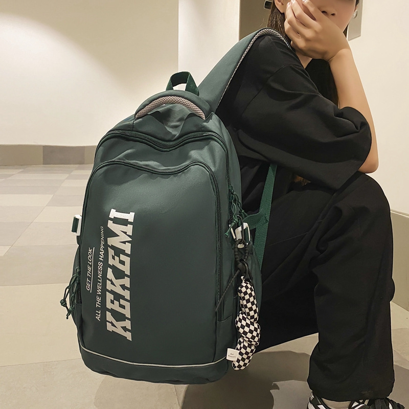 Nuevo estudiante de secundaria y secundaria mochila de gran capacidad Mochila de tela Oxford simple Mochila De estudiante masculino y femenino mochila de estudiante universitario