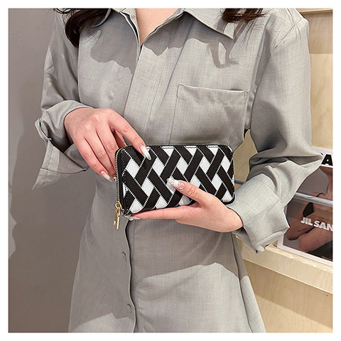 Women's Stripe Pu Leather Side Zipper Wallets display picture 29