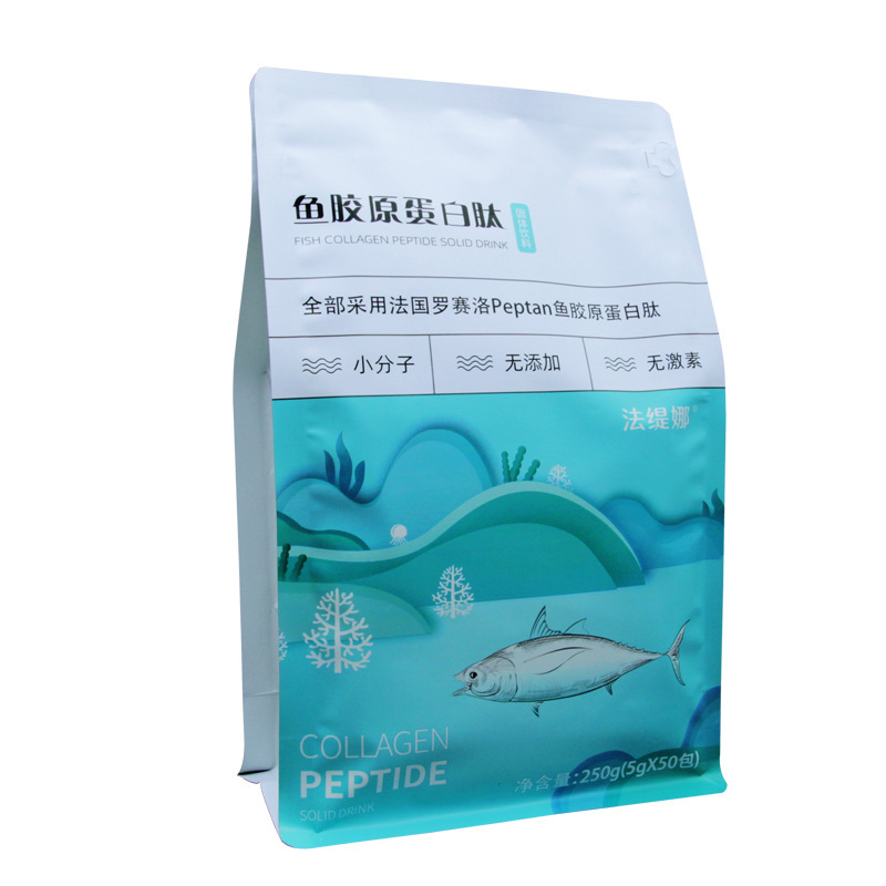 フランスのロザロ魚のコラーゲンのペプチドの元の純粋な粉はタラの小分子のペプチドの精華の粉の経口液の状態を加水分解して飲みます。|undefined