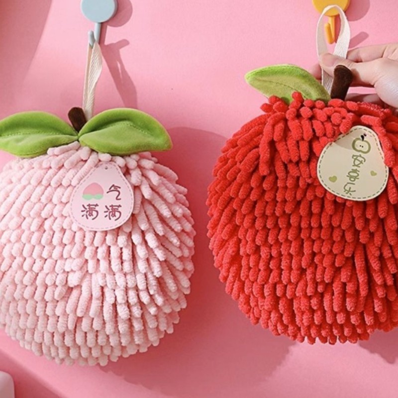 超吸水性シェニール織ハンドタオル かわいい形でキッチン用雑巾に便利 H|undefined