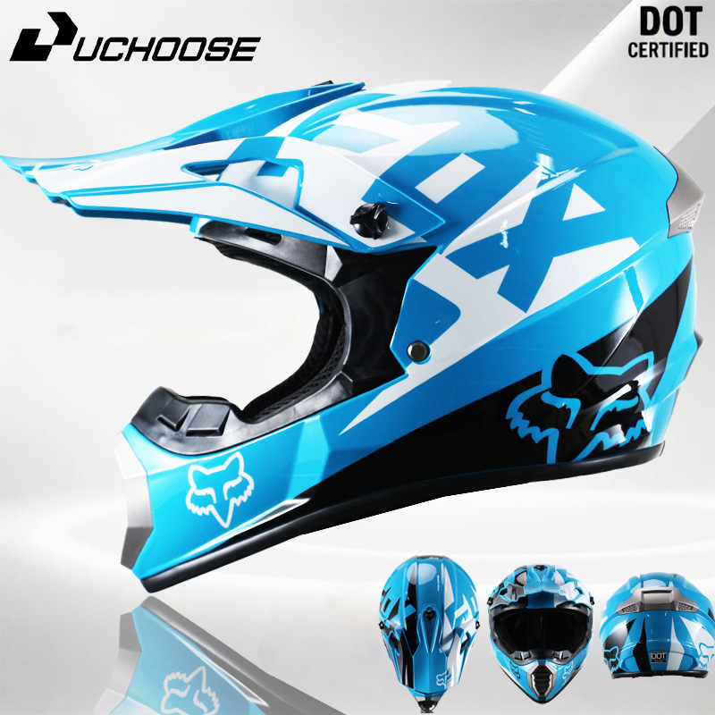 Teenager mountain off-road helmet, motorcycle full-face safety helmet, wear-resistant, sun-protective riding helmet