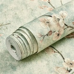 Retro 3D embossed non-woven wallpaper for bedroom, warm and cozy living room backdrop, beauty salon solid color pattern AB version wallpaper