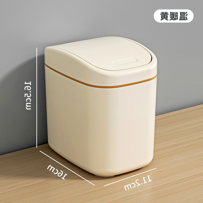 デスクトッププラスチックスイング蓋ゴミ箱家庭用デスクトップ小型ミニゴミ箱クリエイティブヨーロピアンスタイルリビングルームペーパーバスケット蓋付き|undefined