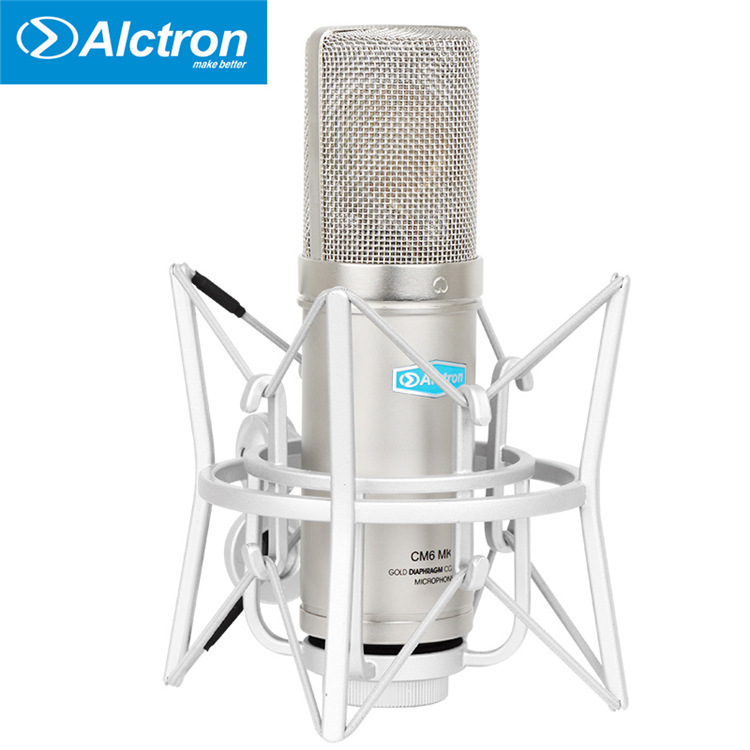 Alctron/愛克創cm6 mkii大振動膜コンデンサ録音マイクラジオ、yyアナウンサーマイク|undefined