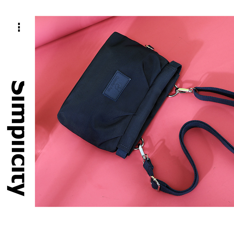 New women's bag 2025 Korean style crossbody bag, women's water-resistant nylon fabric single-shoulder bag, casual and versatile women's bag undefined