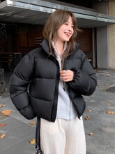 2024年女冬季新款羽绒棉服短款宽松加厚韩版棉袄外套肯豆风棉衣潮