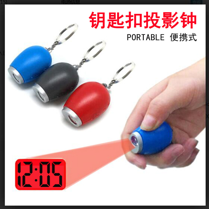 Nuevo reloj electrónico de proyección creativo, reloj digital LED, mini reloj de proyección portátil, reloj de proyección con linterna para uso doméstico