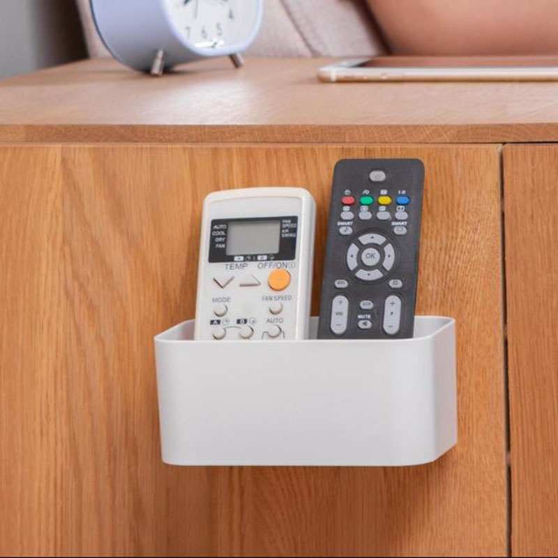 Air Conditioner Remote Control Storage Box Nail-Free Paste Wall-Mounted Simple Home Wall Tableside Key Miscellaneous Storage Box