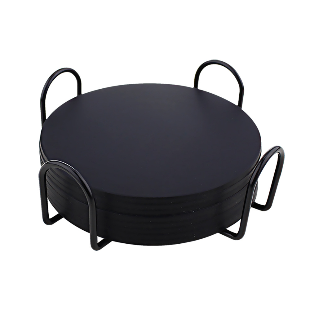 Amazon puede imprimir logo almohadilla de aislamiento térmico juego de silicona posavasos 10cm posavasos de té anti-escaldado alfombra redonda antideslizante para el hogar