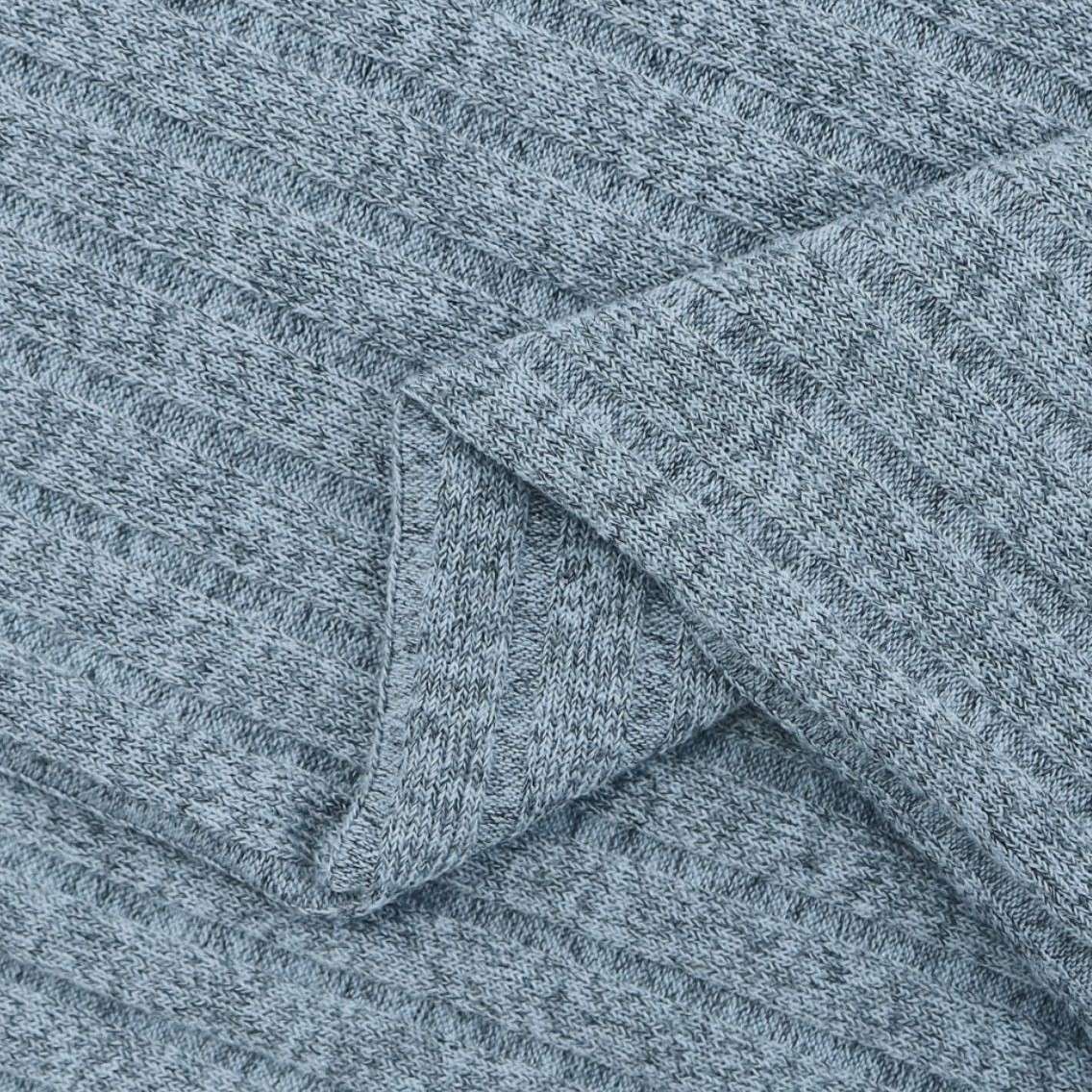 Punto de primavera y otoño 210g elástico 8X4 tela a rayas de pozo textura de tendencia aguja gruesa camisa de manga larga tela de punto