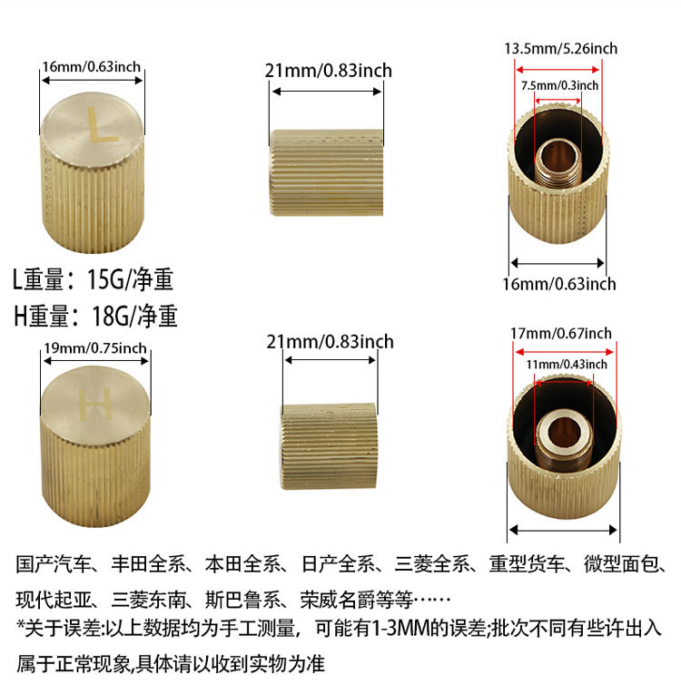 Protective Cover High and Low Pressure Dustproof Cap Car Air Conditioner Cover Valve Core Fluorine Nozzle Cap Plus Leak-Proof 134A
