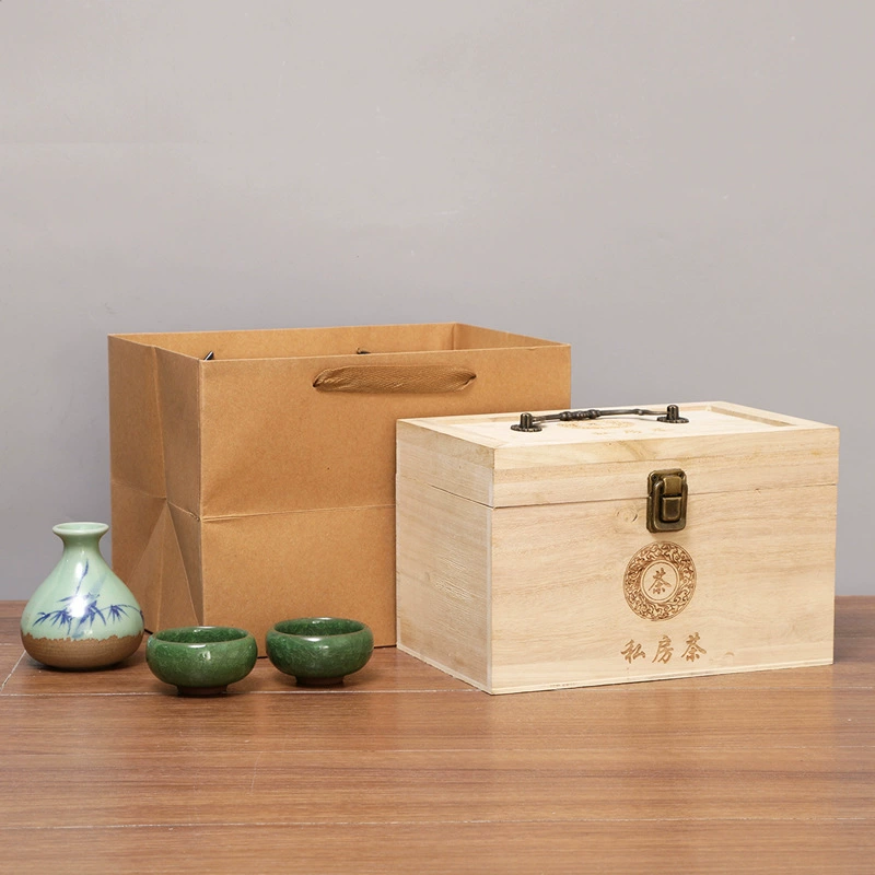 Универсальная деревянная коробка, Фудин Баича, loose tea, чайные пакетика, Пуэр из натурального дерева