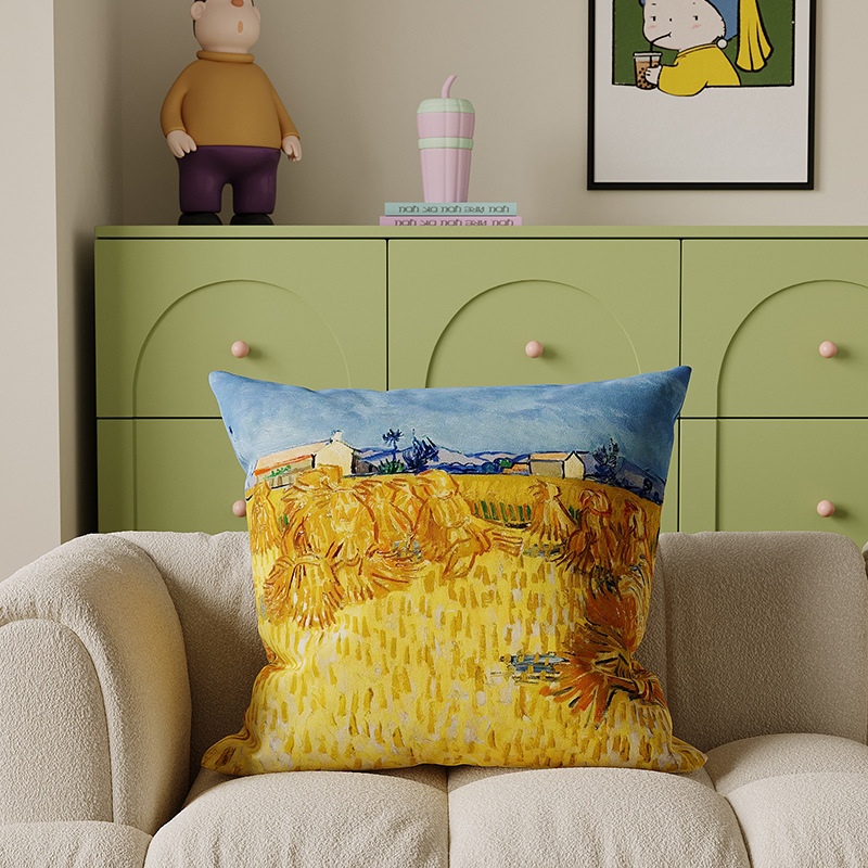 Sofá de estilo medieval almohada retro almohada doméstica cabezal de cama almohada de cama almohada de ventana con núcleo desmontable y lavable