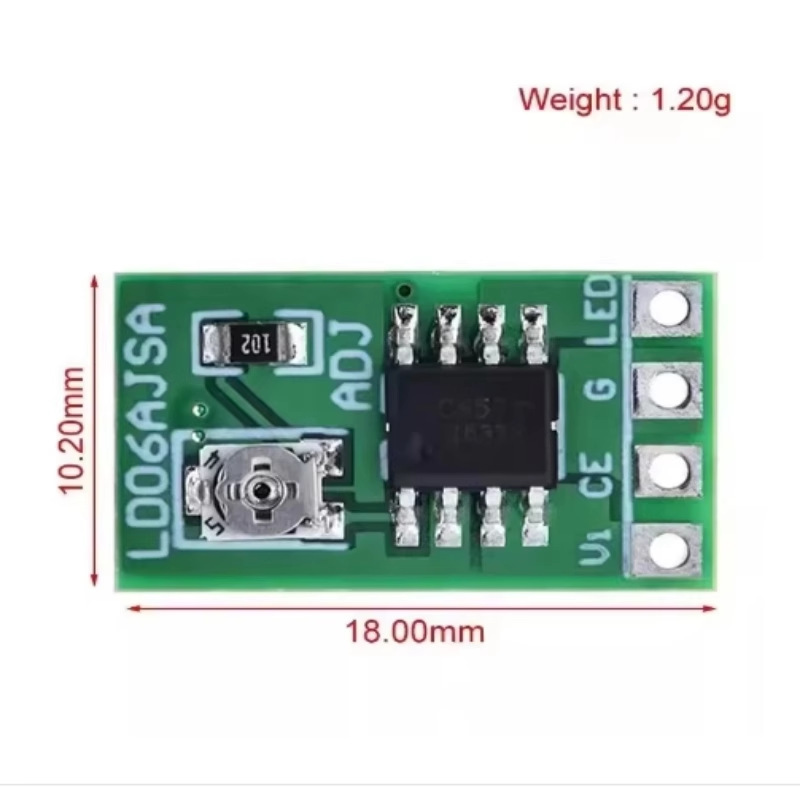 Dc3.3/3.7/5V Led Driver 30-1500Ma Constant Current Adjustable Module Pwm Control Board Driver Board