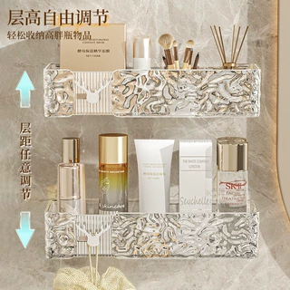 长方形置物架浴室厕所卫生间洗漱台壁挂墙上沐浴化妆品免打孔收纳