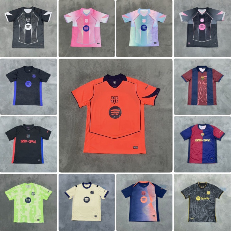 25-26 Fabricante especial de ropa de fútbol venta directa de una camiseta de malla camiseta de mangas cortas ropa de fútbol deportiva