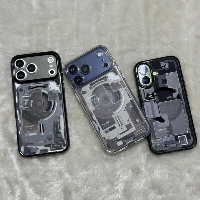 Suitable for Spigen Apple 17Promax Technology Shell Magnetic Phone Case Transparent Acrylic 17Pro Protective Cover Suitable for Spigen Apple 17Promax Technology Shell Magnetic Phone Case Transparent Acrylic 17Pro Protective Cover