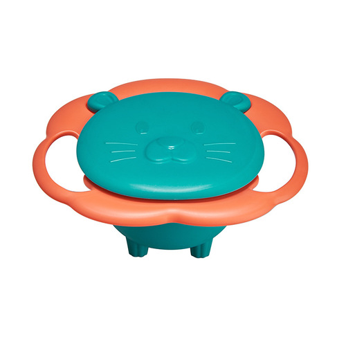 Children's UFO Baby Food Bowl, Baby-Specific 360-Degree Rotating Unstable Balance Bowl, Anti-Scald, Anti-Fall Snack Bowl