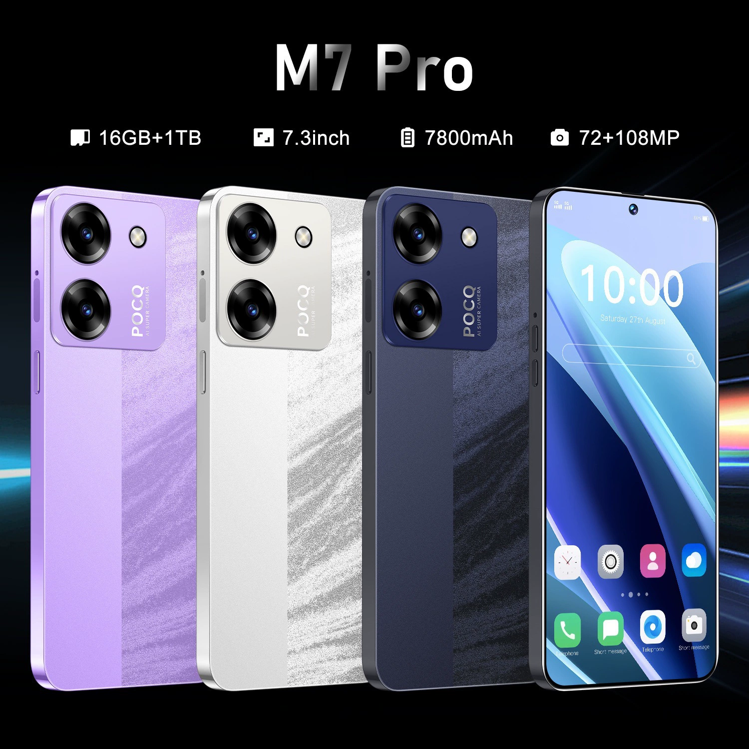Мобильный телефон Pro, умные часы, 56 дюймов, 16 ГБ