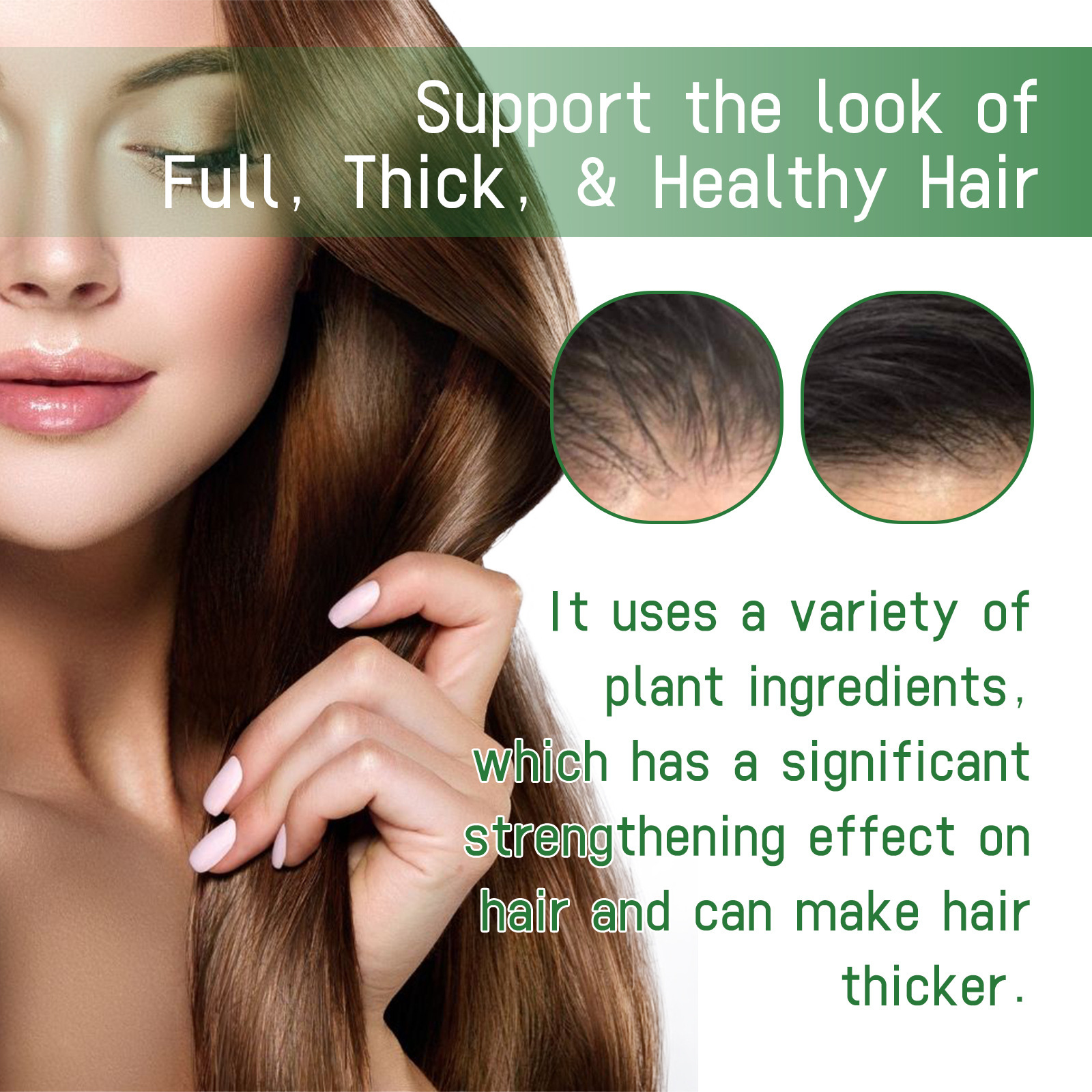 EELHOE Spray espesante para cabello con romero Hidrata las raíces del cabello, repara el cabello dañado, fortalece el cabello y previene la caída del cabello._voghion.com