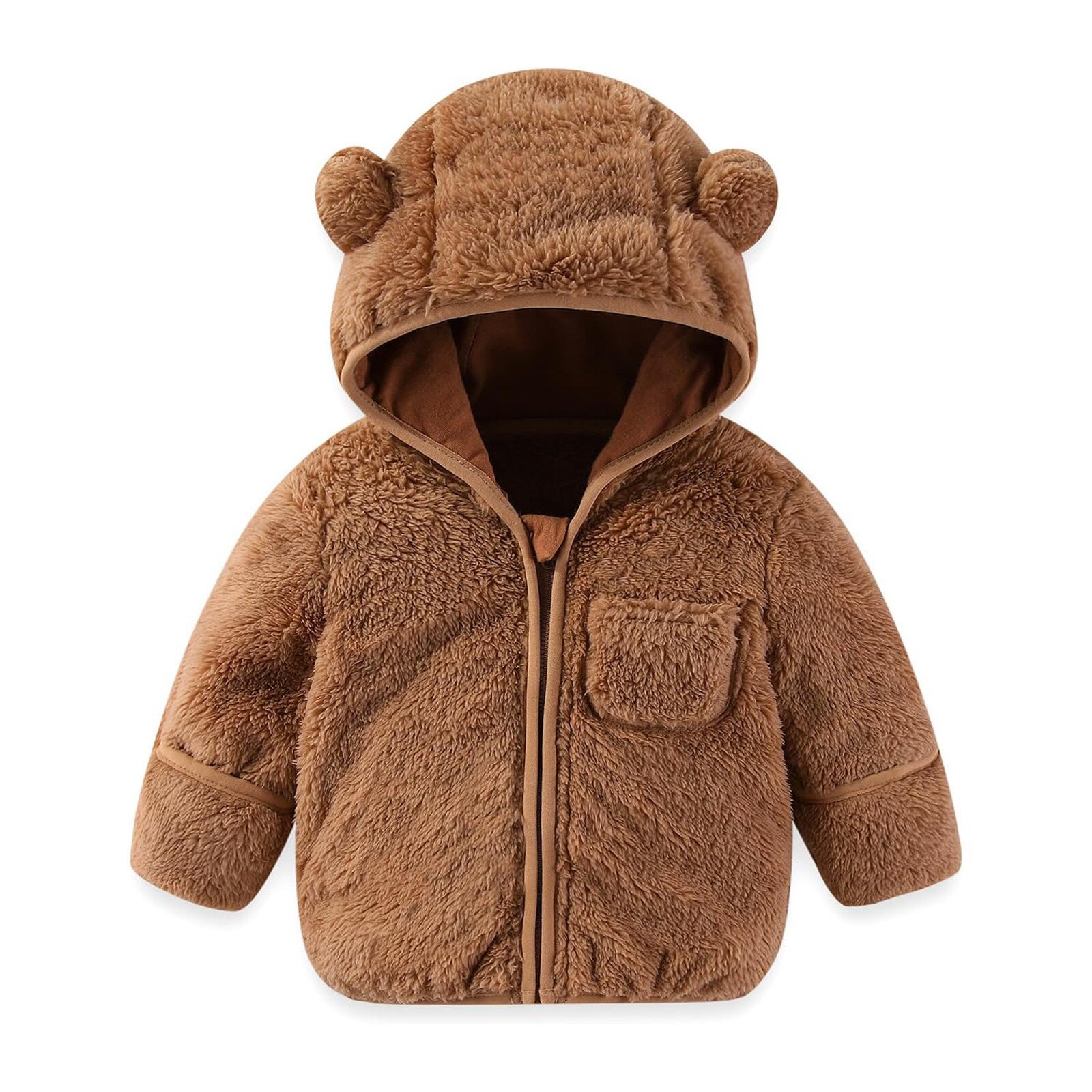 Children's winter solid color colored long-sleeve