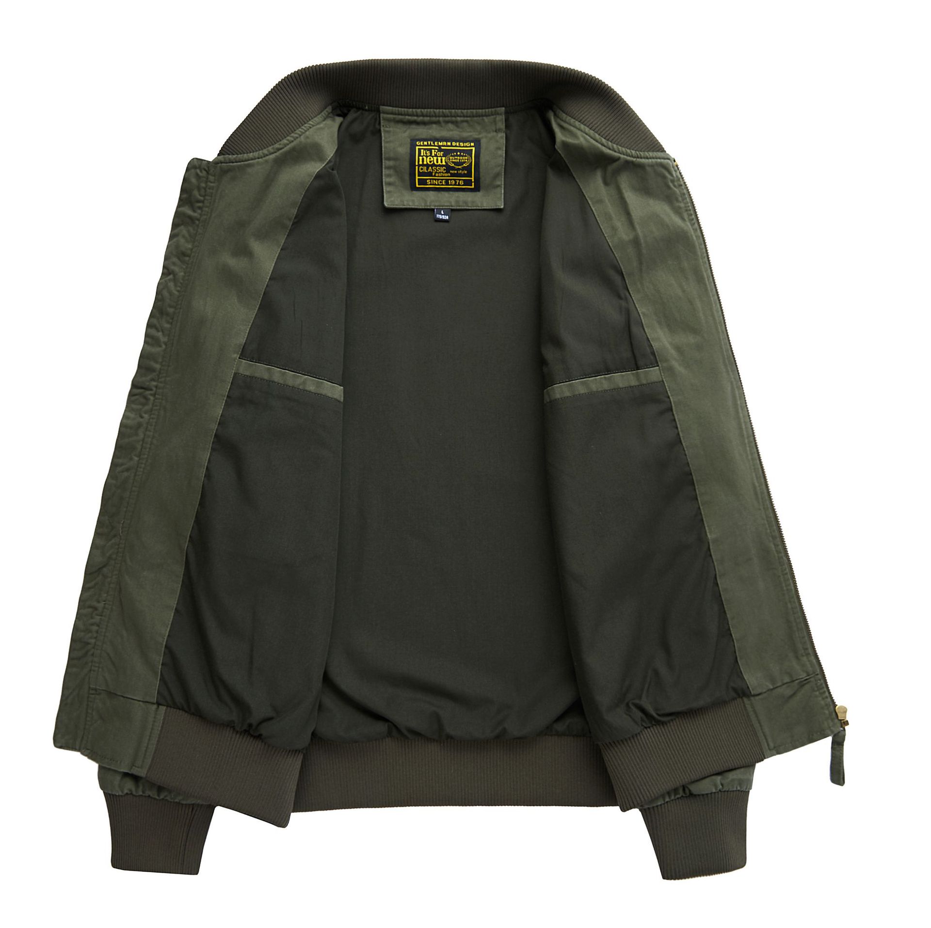 2023 de primavera y otoño transfronteriza nueva Chaqueta de algodón puro de los hombres de la Fuerza Aérea MA1 piloto de béisbol chaqueta suelta casual hombres