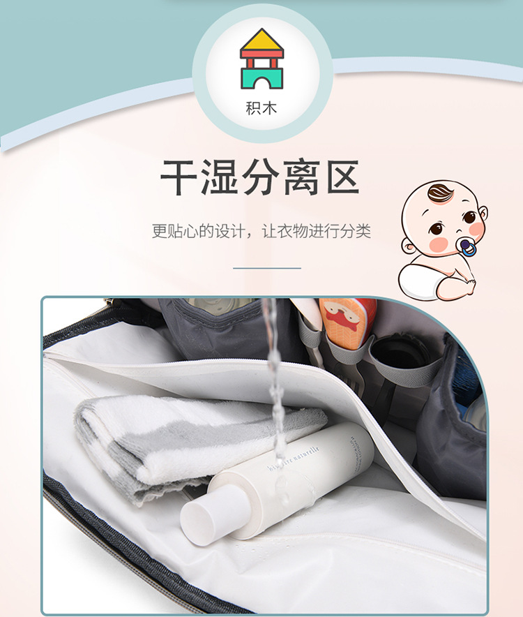 Large-capacity mommy bag, backpack for moms taking kids out, women's casual and versatile backpack, mother and baby bag, fashionable mom bag undefined