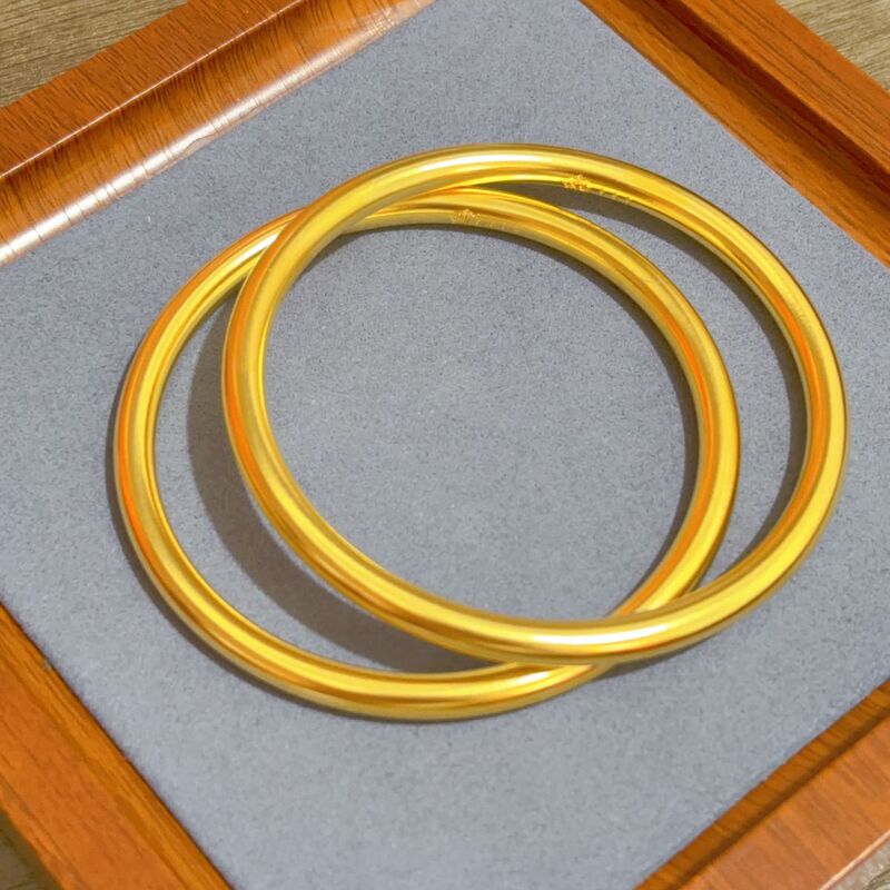 Fine Gold-Plated Bracelet with Traditional Lotus Design, Plain Gold-Plated Bracelet Jewelry, Hand Accessory, Gift for Girlfriend, Gift for Mom