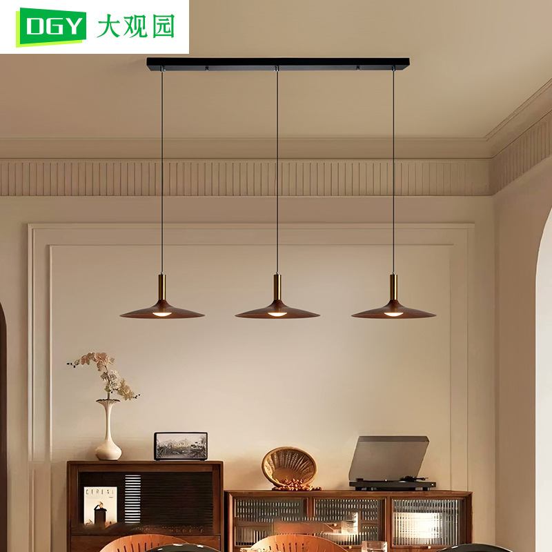Lámpara de araña de estilo vintage para restaurante Grand View Garden, lámpara de araña de estilo retro americano con ambiente acogedor para restaurante UFO, iluminación Zhongshan 668L.