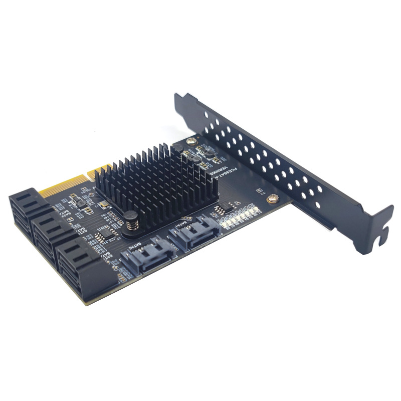 PCI-E GEN3 4Xת8��SATA3.0Ӳ��6G��չ����˶ASM1166 PCI-E3.0