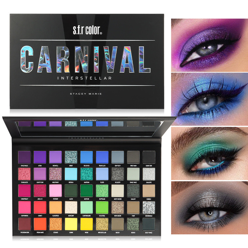 S.F.R New 45-Color Paper Eyeshadow Palette, Colorful Matte Eyeshadow Palette, Glitter Shimmer, Waterproof, Non-Smudge-Proof, Wholesale
