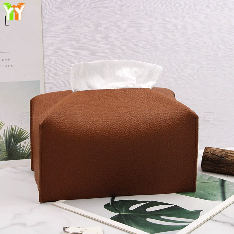 Фабрика сразу в запасе напольная кожаная коробка ткани большая коробка ткани PU трехмерный бумажный мешок