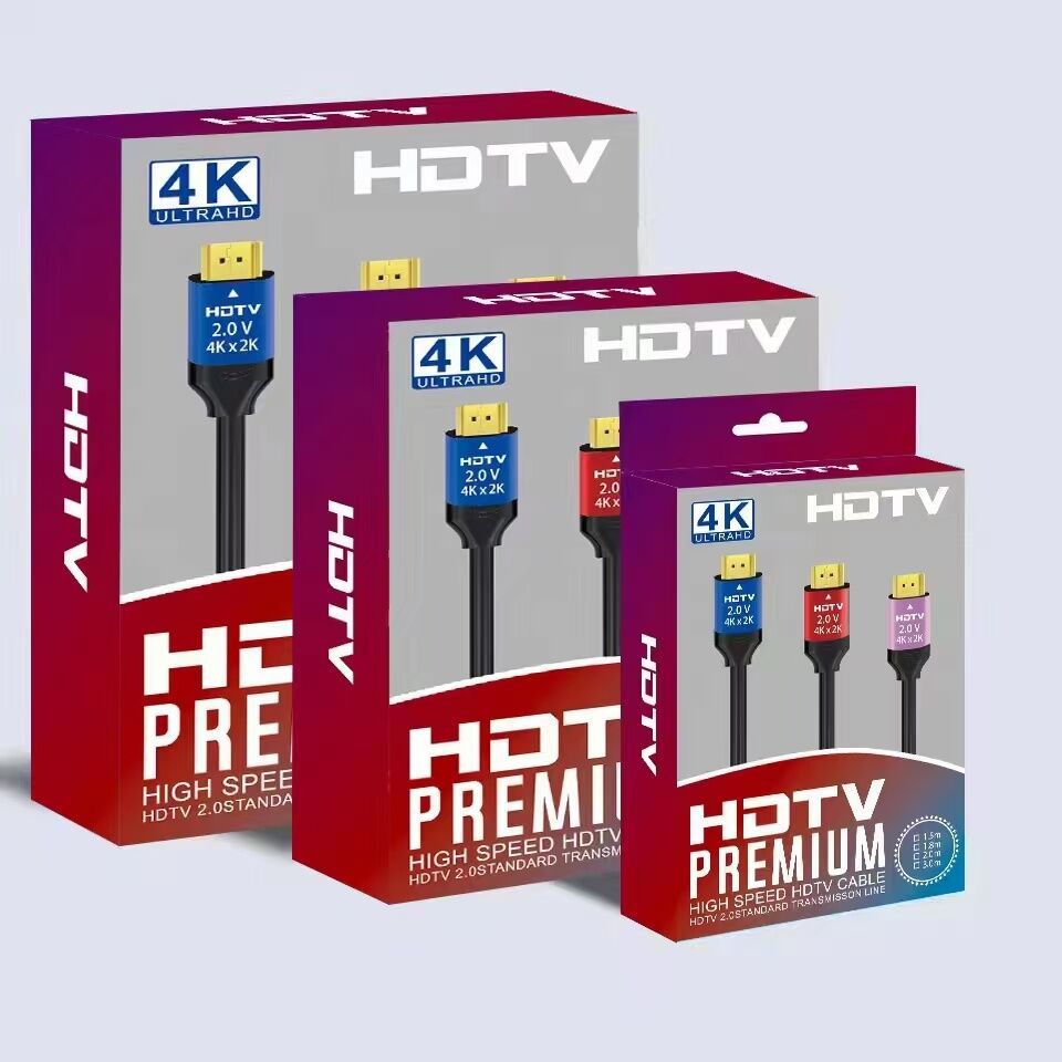 Cable HDMI 4K para Pantalla Versión 2.0 de PVC Chapado en Oro para TV y Proyector
