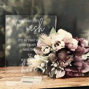 No. 918 Acrylic Sign Display Board Wedding Table Number Plate Banquet Seat Table Plate Wedding Sign with Event