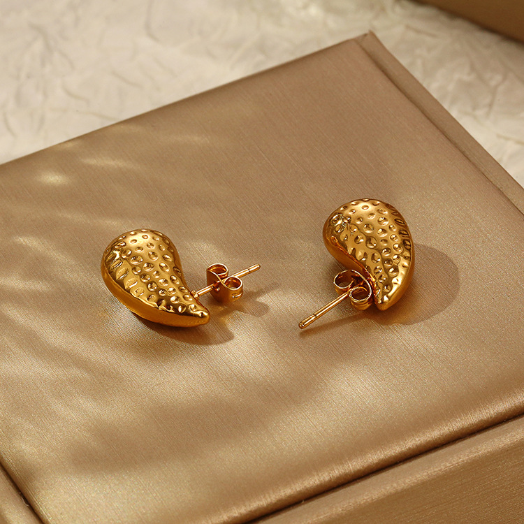 fashionable trend earrings stainless steel drop-shaped