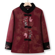 老年人冬装女棉衣妈妈加绒加厚保暖棉袄奶奶唐装新中式棉服老太太