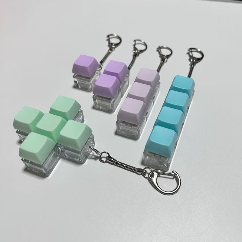二ボタン三ボタン五ボタン四ボタン組み合わせ解凍試験軸器発光解凍キーホルダー指解凍玩具ストラップ|undefined